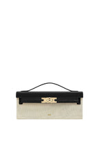 Bria Structured Top Handle Bag - Black Canvas