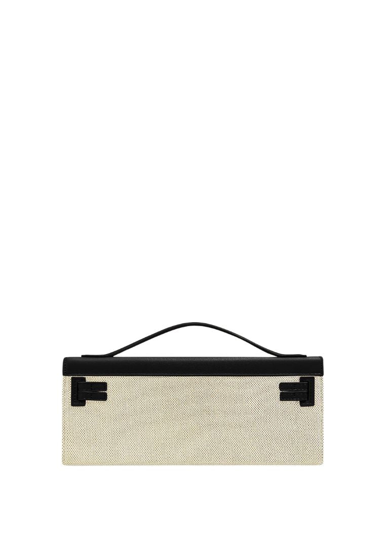 Bria Structured Top Handle Bag - Black Canvas