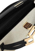 Bria Structured Top Handle Bag - Black Canvas