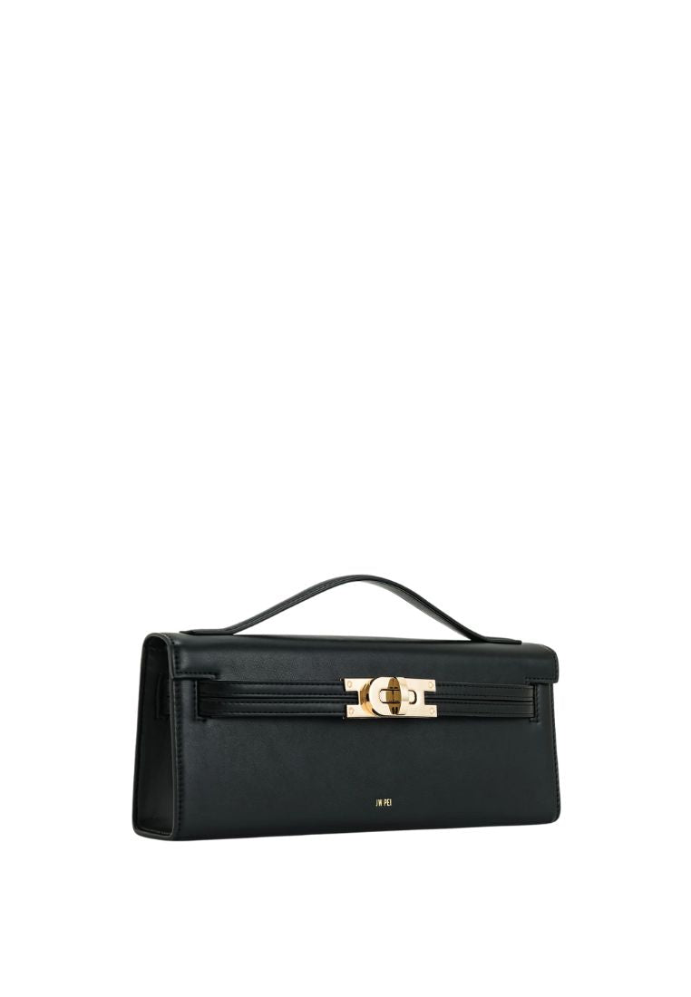 Bria Structured Top Handle Bag - Black