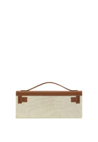 Bria Structured Top Handle Bag - Brown Canvas