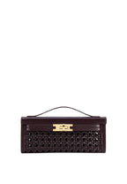 Bria Structured Top Handle Bag - Dark Red
