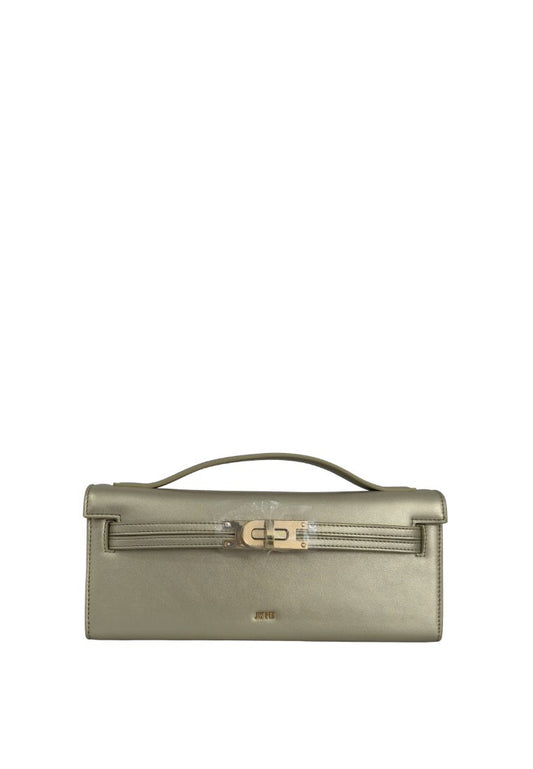 Bria Structured Top Handle Bag - Gold