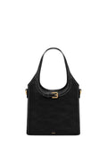 Brooke Mini Belted Embellished Top Handle Bag - Black