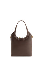 Brooke Mini Belted Embellished Top Handle Bag - Dark Brown