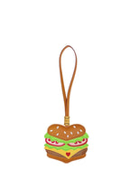 Burger Bag Charm – Brown