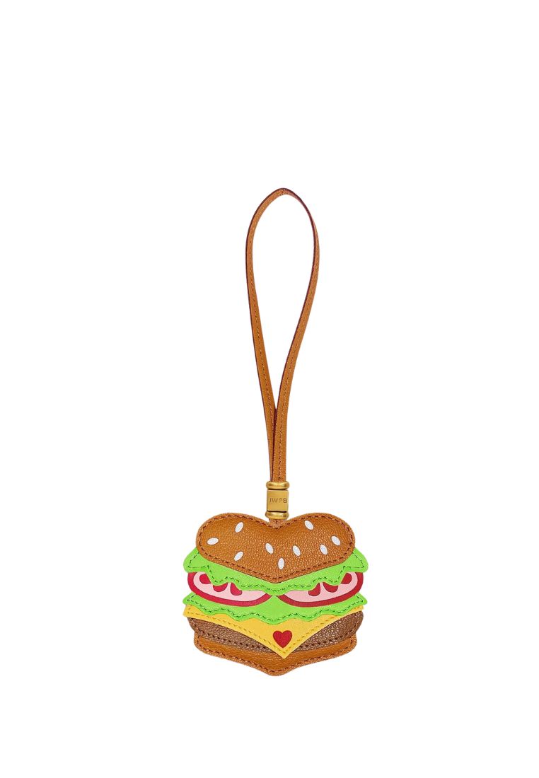 Burger Bag Charm – Brown