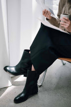 CAPE MIDDLE BOOTS soft black