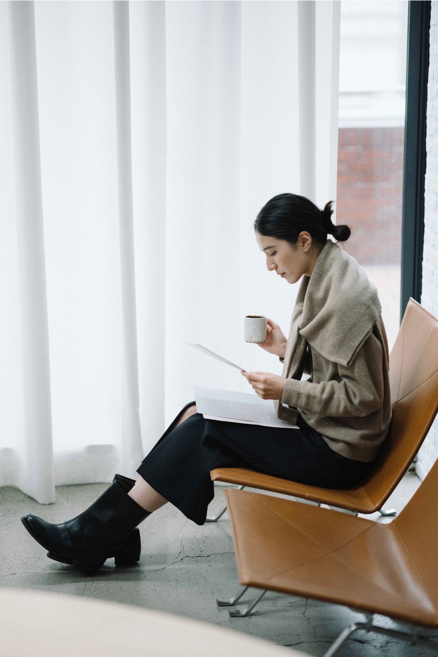 CAPE MIDDLE BOOTS soft black