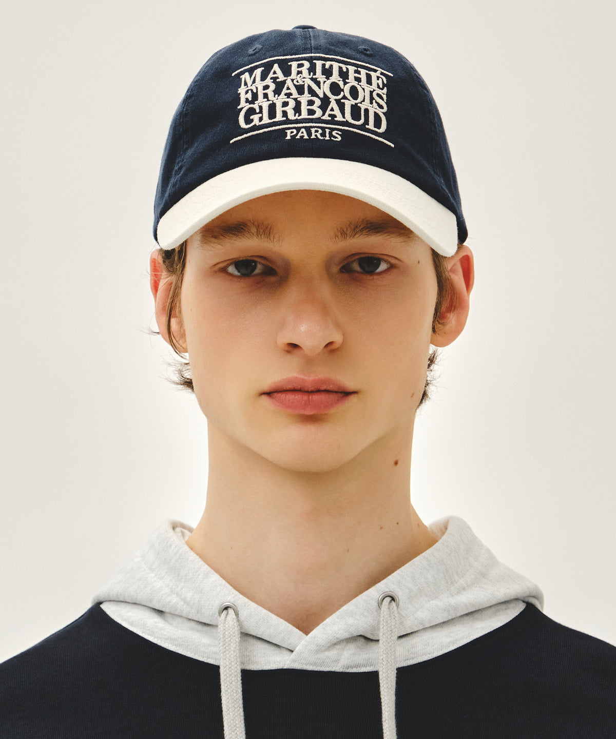 CLASSIC LOGO 6PANEL COLOR BLOCK CAP ivory