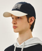 CLASSIC LOGO 6PANEL COLOR BLOCK CAP ivory
