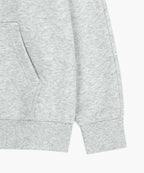 CLASSIC LOGO APPLIQUE HOODIE ZIPUP light heather gray