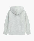 CLASSIC LOGO APPLIQUE HOODIE ZIPUP light heather gray