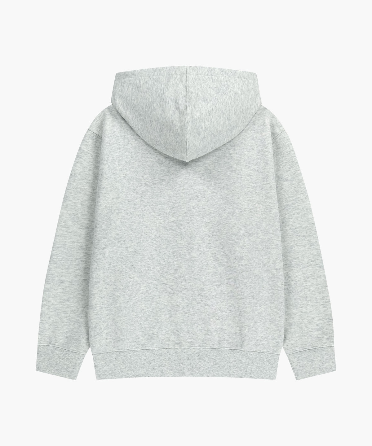 CLASSIC LOGO APPLIQUE HOODIE ZIPUP light heather gray