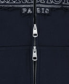 CLASSIC LOGO APPLIQUE HOODIE ZIPUP navy