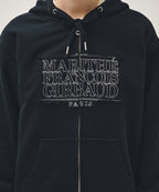 CLASSIC LOGO APPLIQUE HOODIE ZIPUP navy