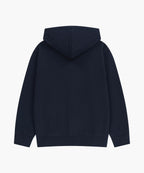 CLASSIC LOGO APPLIQUE HOODIE ZIPUP navy
