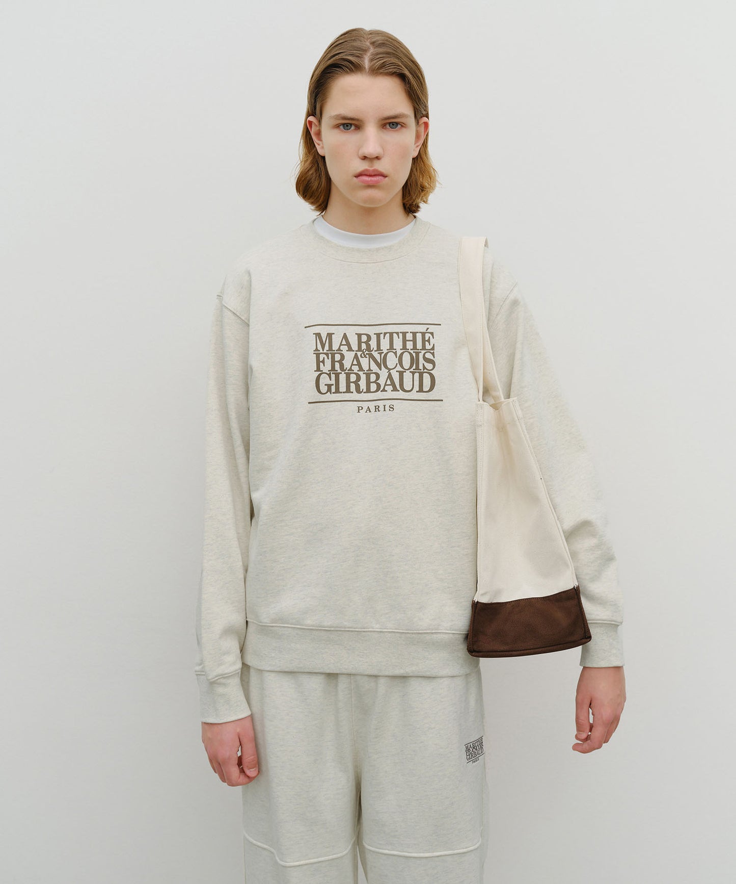 CLASSIC LOGO BIG SHOPPER BAG natural