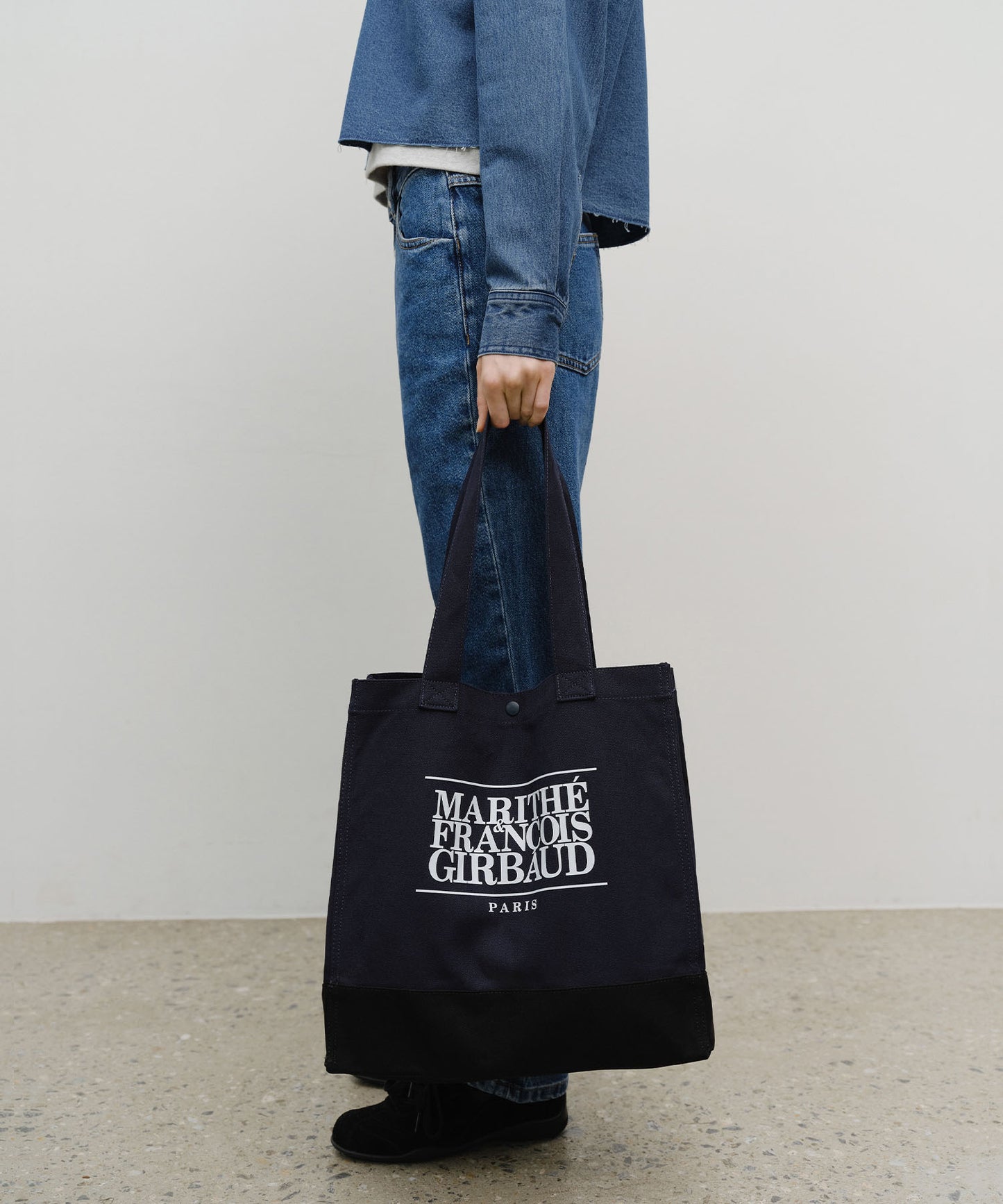 CLASSIC LOGO BIG SHOPPER BAG navy