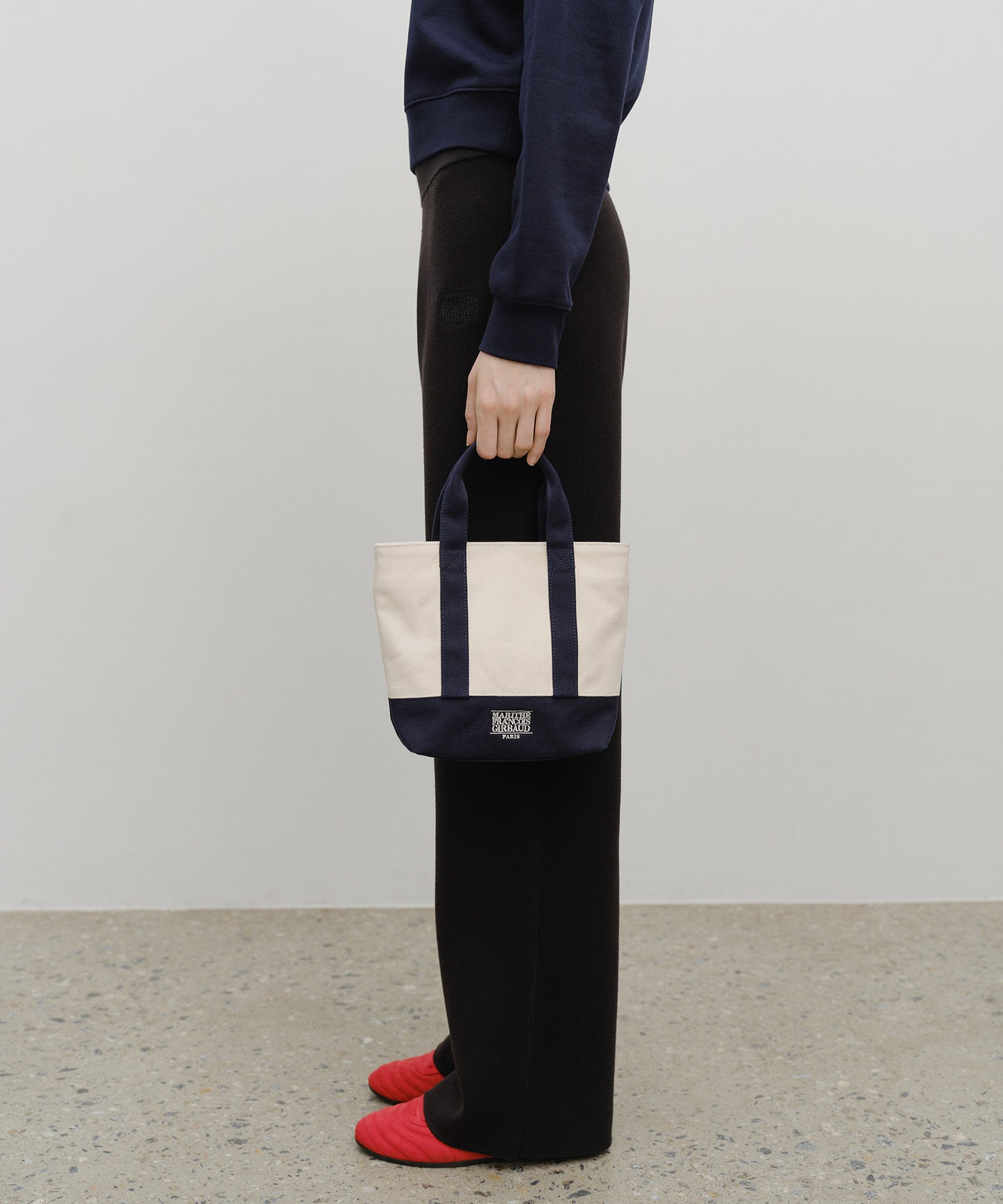 CLASSIC LOGO EMBROIDERY CANVAS TOTE BAG natural