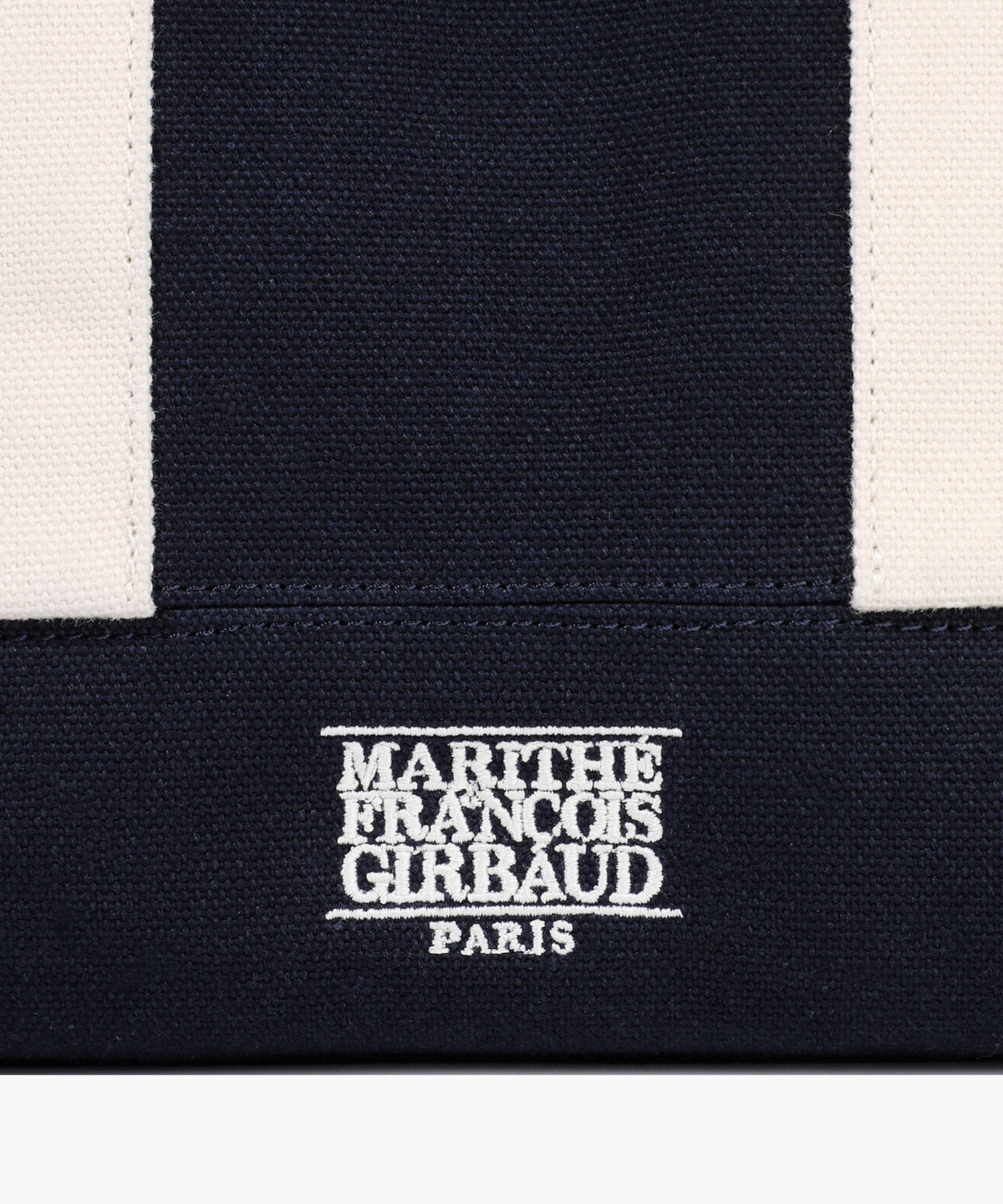 CLASSIC LOGO EMBROIDERY CANVAS TOTE BAG navy