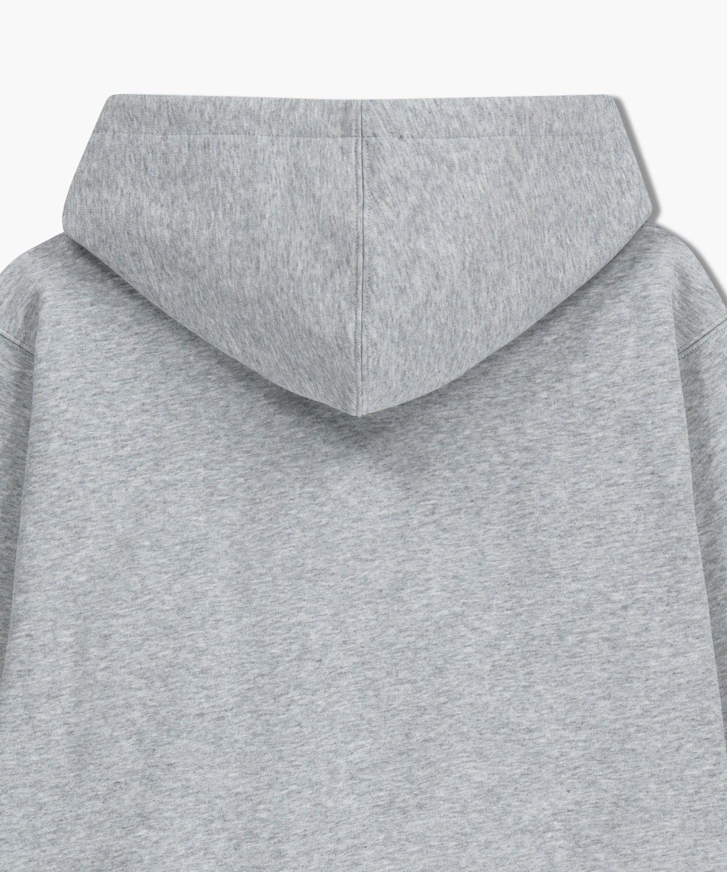 CLASSIC LOGO EMBROIDERY HOODIE (BRUSHED) heather gray