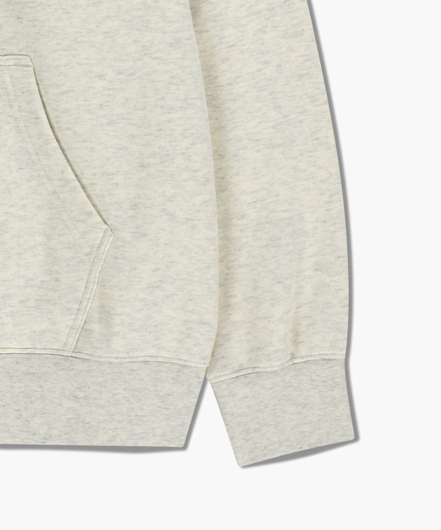 CLASSIC LOGO EMBROIDERY HOODIE (BRUSHED) oatmeal