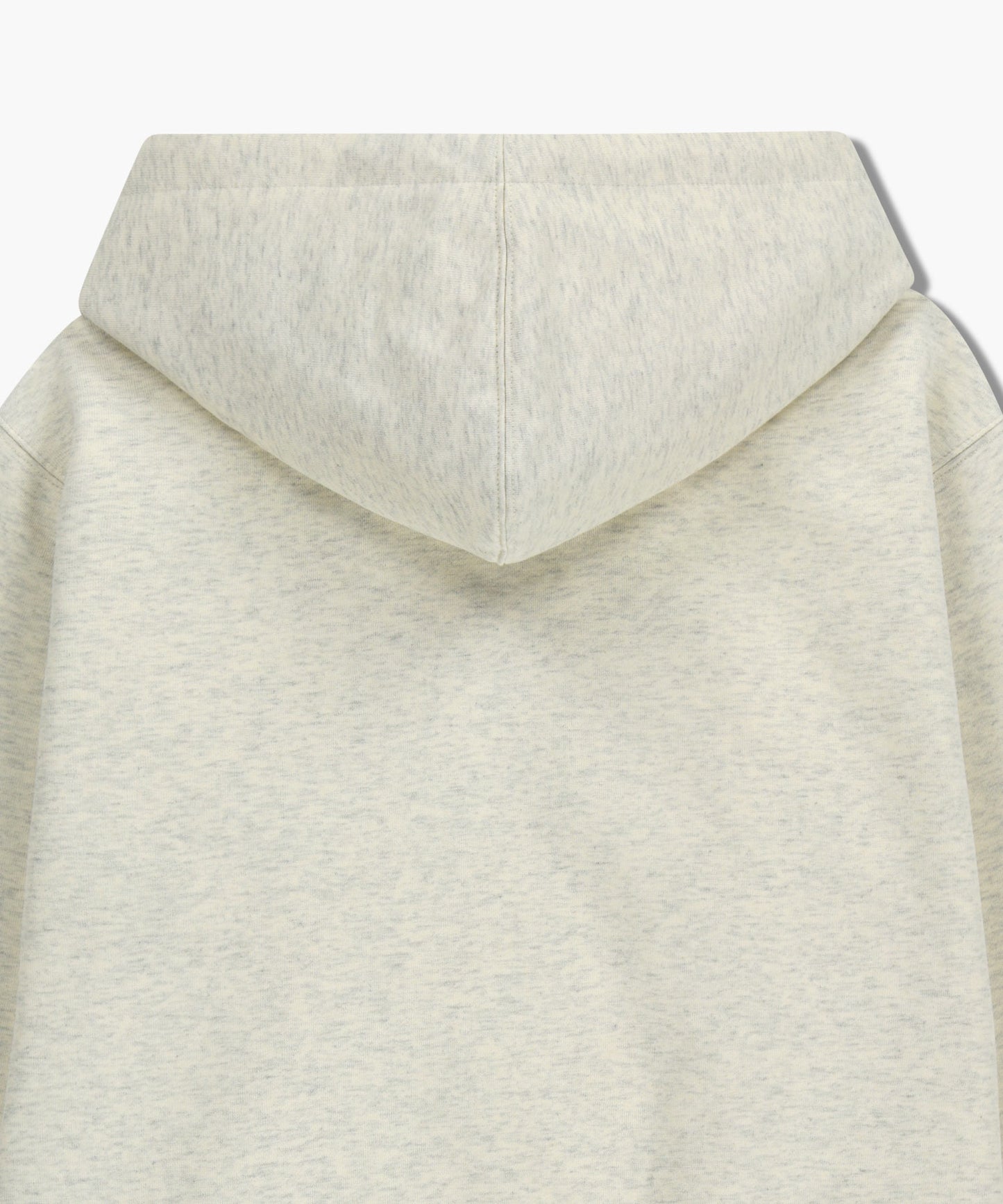 CLASSIC LOGO EMBROIDERY HOODIE (BRUSHED) oatmeal