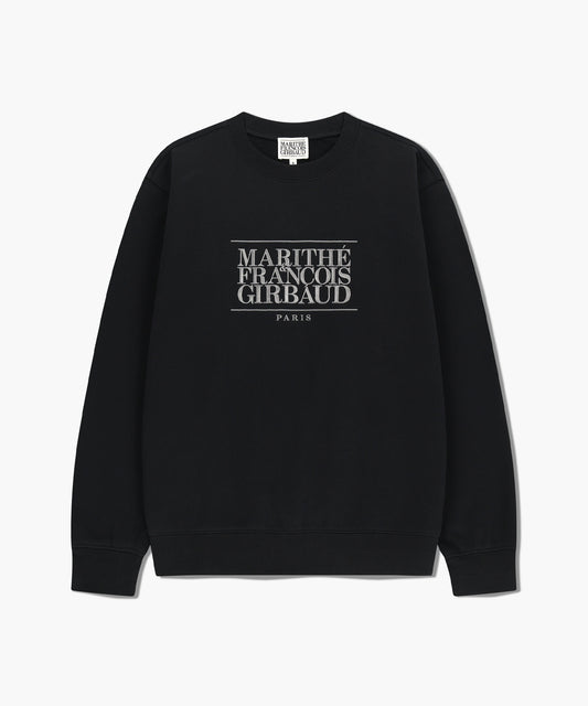 CLASSIC LOGO EMBROIDERY SWEATSHIRT (BRUSHED) black