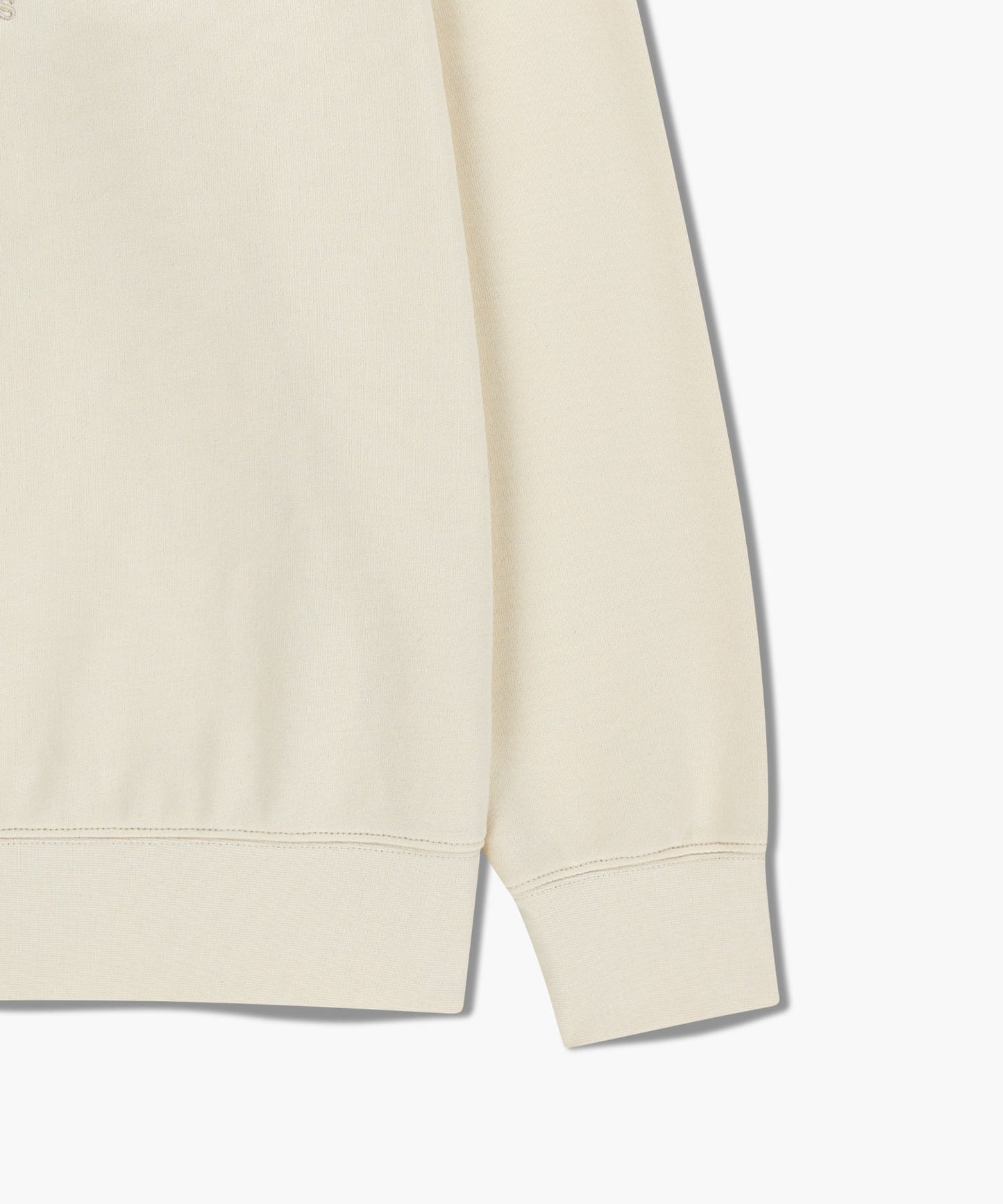CLASSIC LOGO EMBROIDERY SWEATSHIRT (BRUSHED) cream