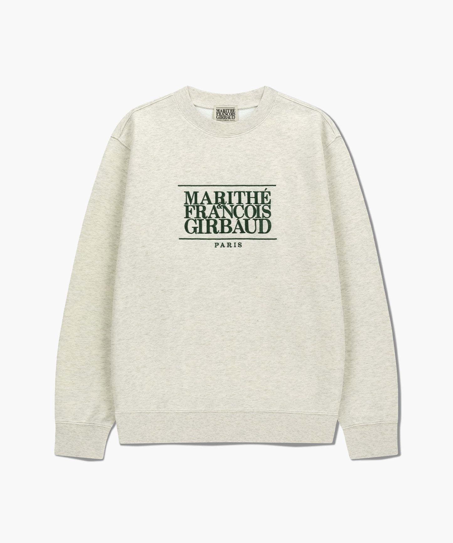CLASSIC LOGO EMBROIDERY SWEATSHIRT (BRUSHED) oatmeal