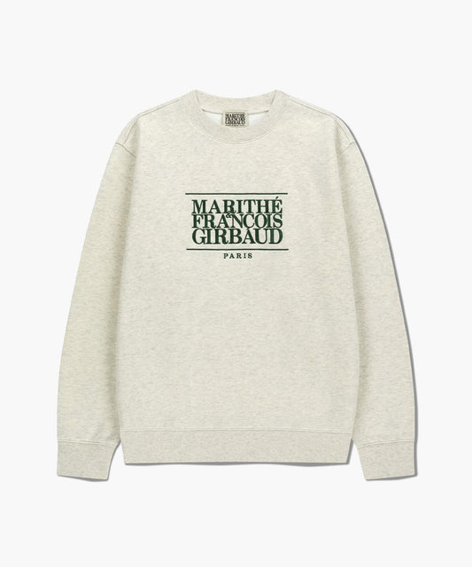 CLASSIC LOGO EMBROIDERY SWEATSHIRT (BRUSHED) oatmeal