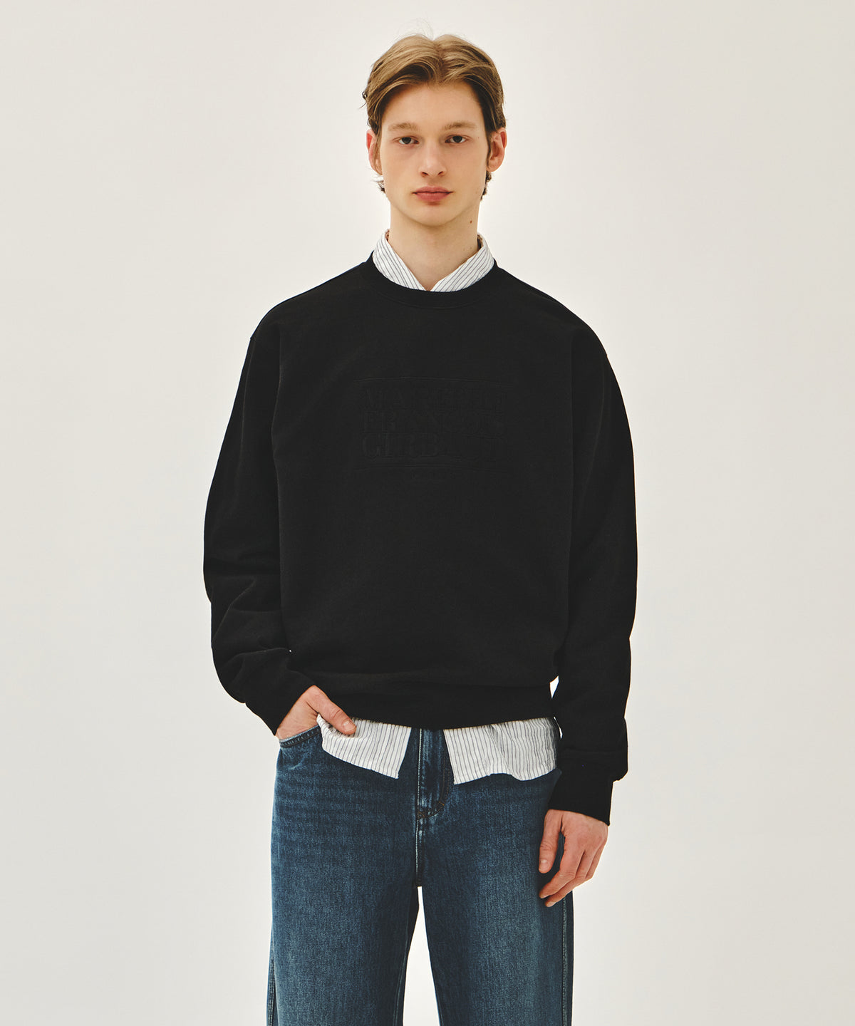 CLASSIC LOGO EMBROIDERY SWEATSHIRT black black