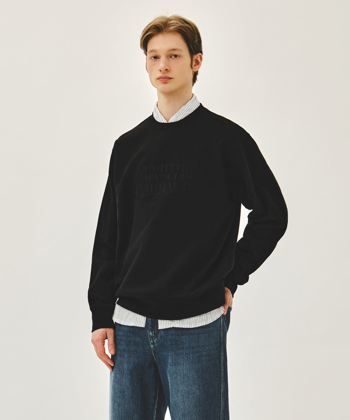 CLASSIC LOGO EMBROIDERY SWEATSHIRT black black