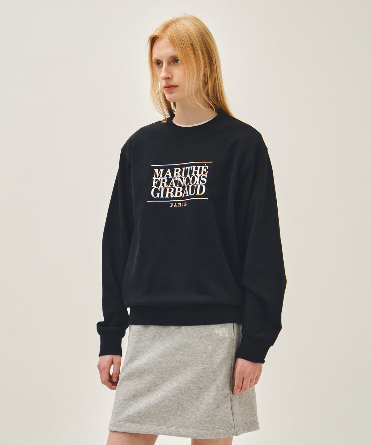 CLASSIC LOGO EMBROIDERY SWEATSHIRT navy