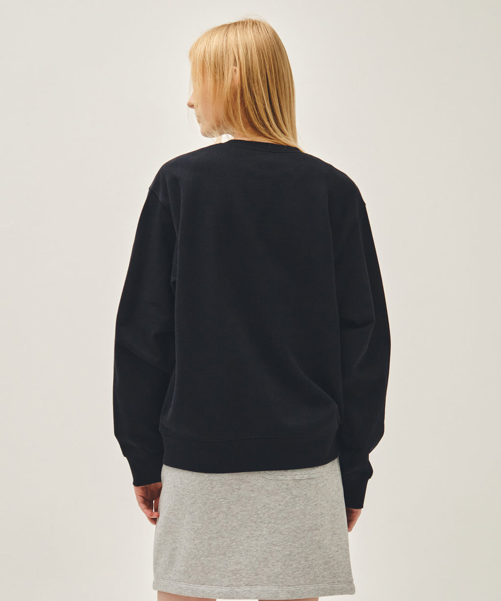 CLASSIC LOGO EMBROIDERY SWEATSHIRT navy