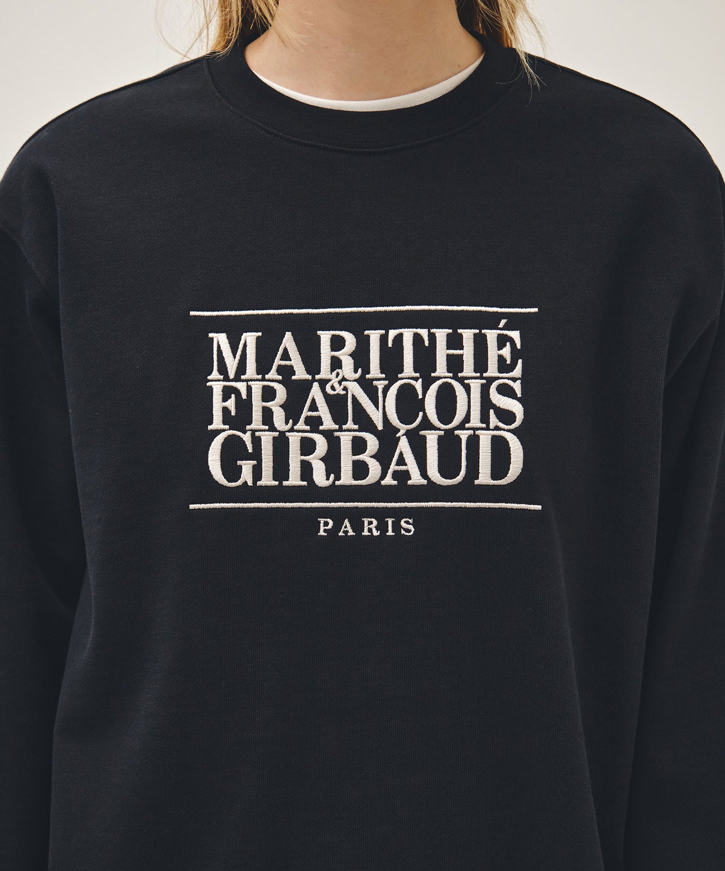 CLASSIC LOGO EMBROIDERY SWEATSHIRT navy