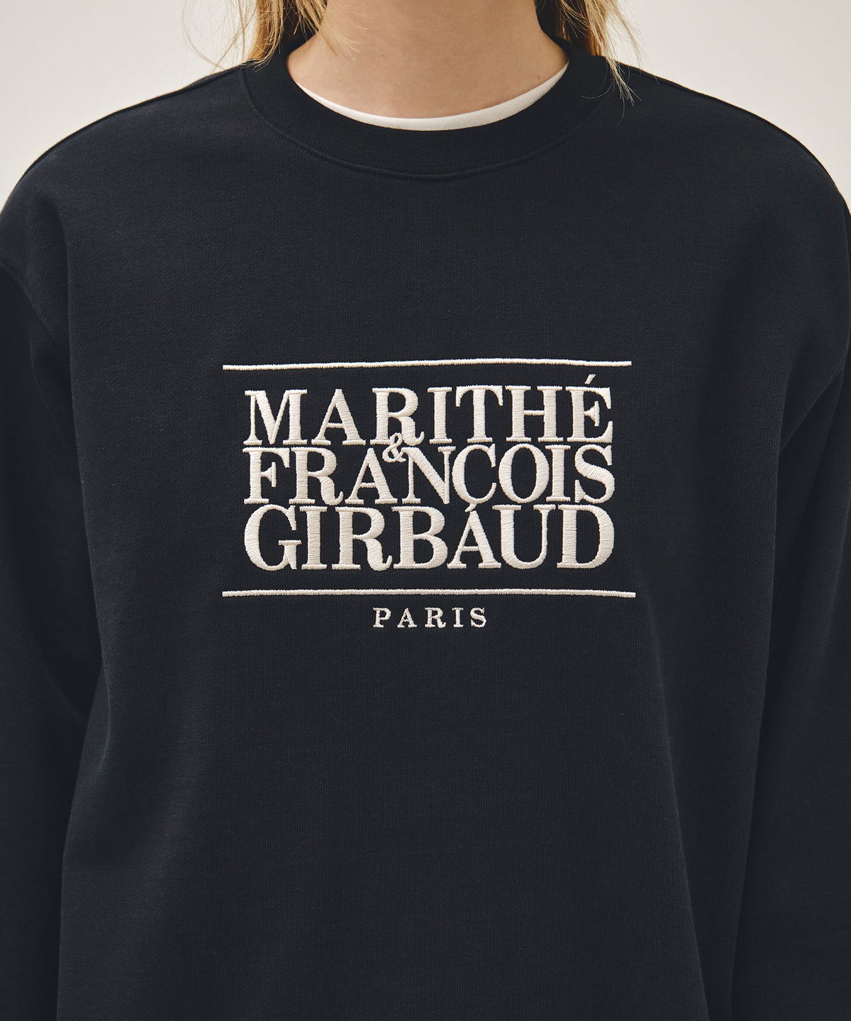 CLASSIC LOGO EMBROIDERY SWEATSHIRT navy