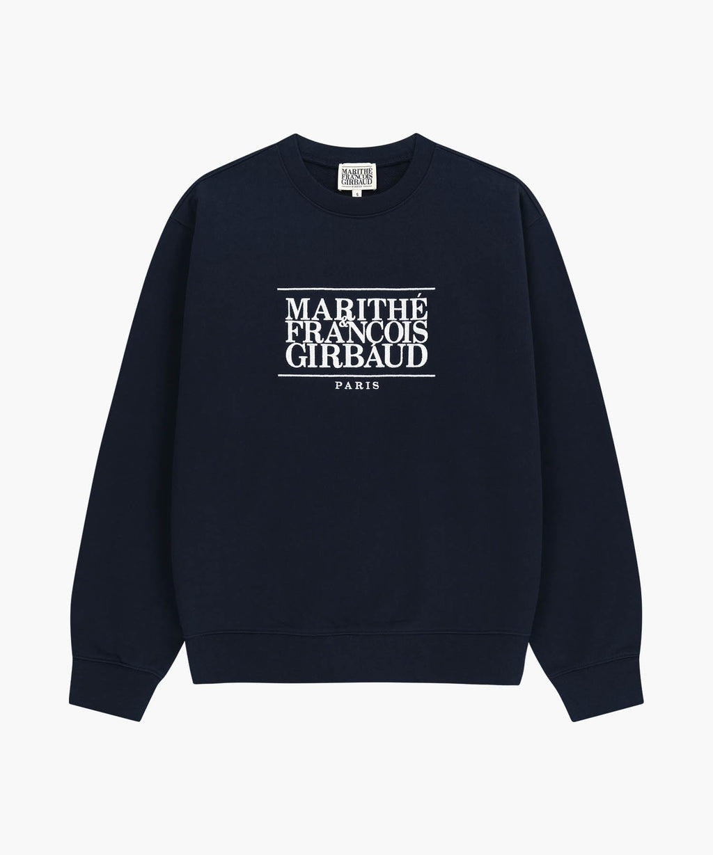 CLASSIC LOGO EMBROIDERY SWEATSHIRT navy