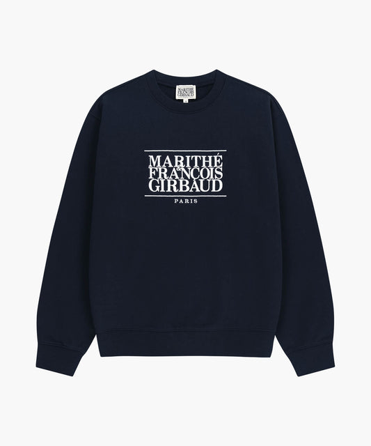 CLASSIC LOGO EMBROIDERY SWEATSHIRT navy