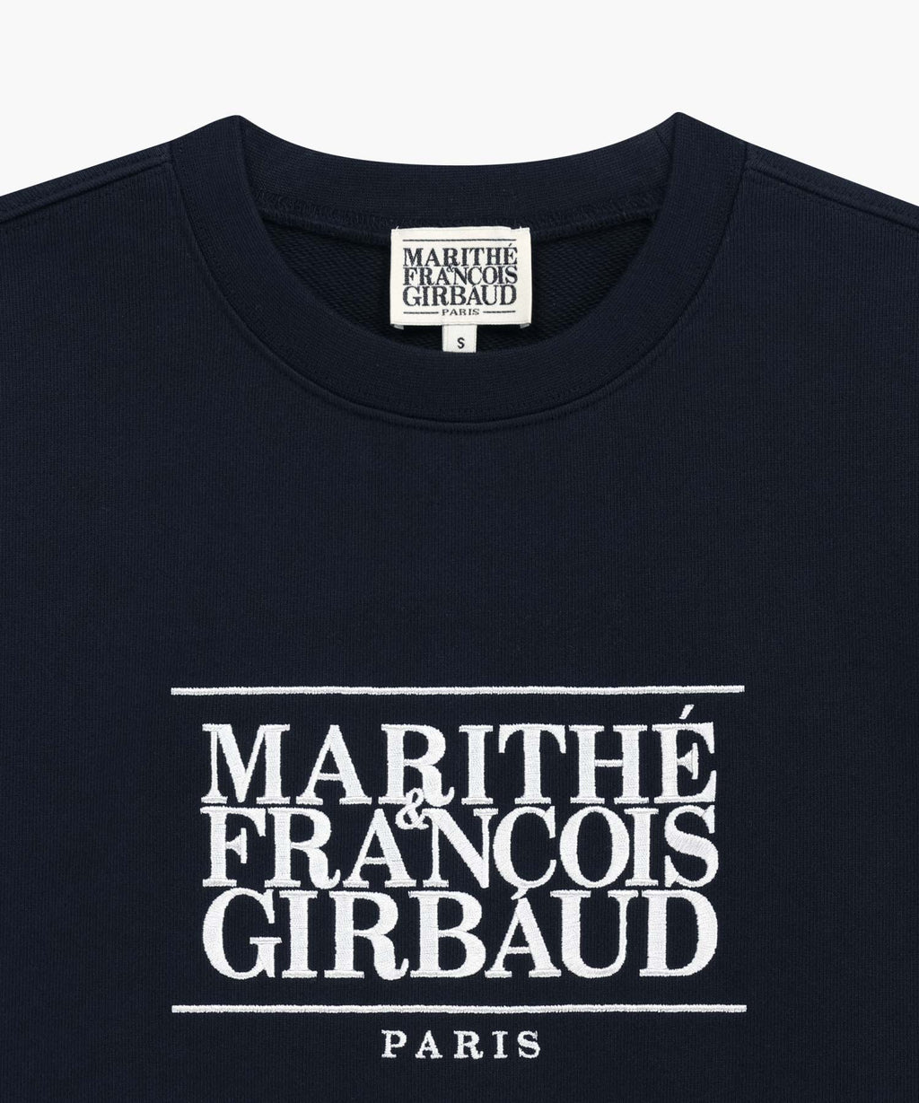 CLASSIC LOGO EMBROIDERY SWEATSHIRT navy