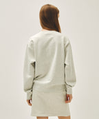 CLASSIC LOGO EMBROIDERY SWEATSHIRT oatmeal