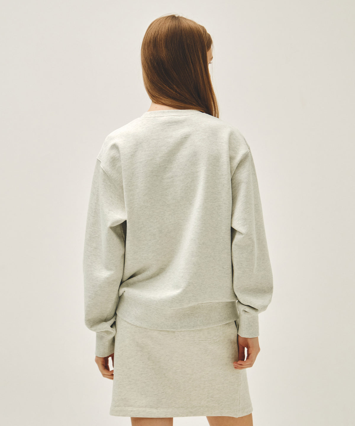 CLASSIC LOGO EMBROIDERY SWEATSHIRT oatmeal