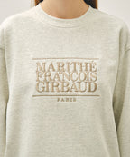 CLASSIC LOGO EMBROIDERY SWEATSHIRT oatmeal