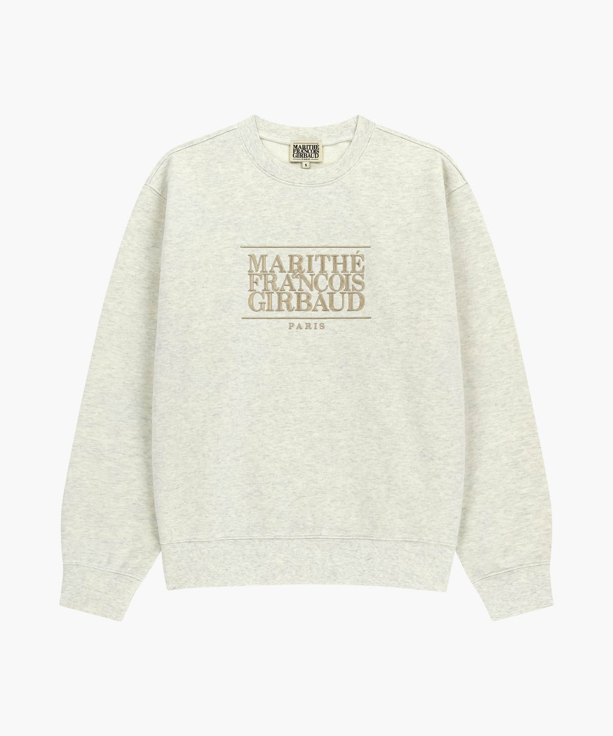 CLASSIC LOGO EMBROIDERY SWEATSHIRT oatmeal