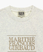 CLASSIC LOGO EMBROIDERY SWEATSHIRT oatmeal