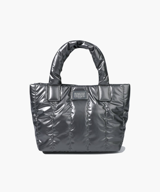 CLASSIC LOGO MATT METALLIC PADDING BAG gray