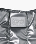 CLASSIC LOGO MATT METALLIC PADDING BAG gray