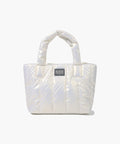 CLASSIC LOGO MATT METALLIC PADDING BAG ivory