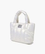 CLASSIC LOGO MATT METALLIC PADDING BAG ivory
